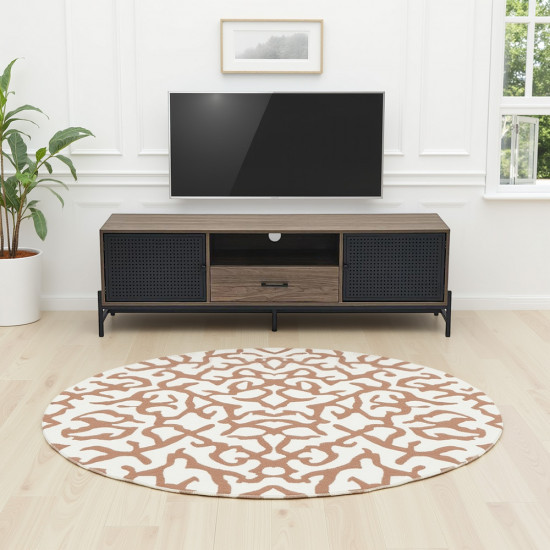 وحدة تلفاز مودرن خشبية بني 160 سم وحدة تلفاز مودرن خشبية بني 160 سم