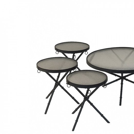 طقم طاولات خدمة 7 قطع سطح زجاجي طقم طاولات خدمة 7 قطع سطح زجاجي