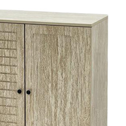 دولاب متعدد الاستخدام خشبي بيج 80 سم