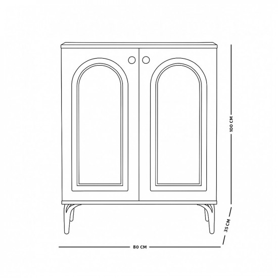 دولاب متعدد الاستخدام خشبي رمادي 80 سم دولاب متعدد الاستخدام خشبي رمادي 80 سم