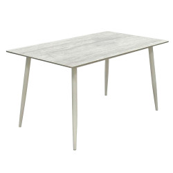 طاولة طعام مفرد خشبية رمادي 80×140 سم