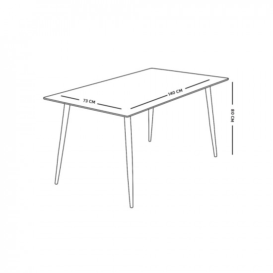 طاولة طعام مفرد خشبية 80×140 سم طاولة طعام مفرد خشبية 80×140 سم