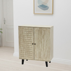 دولاب متعدد الاستخدام خشبي بيج 80 سم