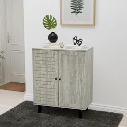 دولاب متعدد الاستخدام خشبي رمادي 80 سم