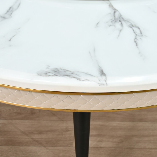 طاولة طعام رخام مع أرجل معدنية 10كرسي طاولة طعام رخام مع أرجل معدنية 10كرسي