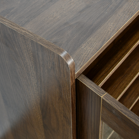 دولاب بوفية صالة خشبي بني 80 سم دولاب بوفية صالة خشبي بني 80 سم