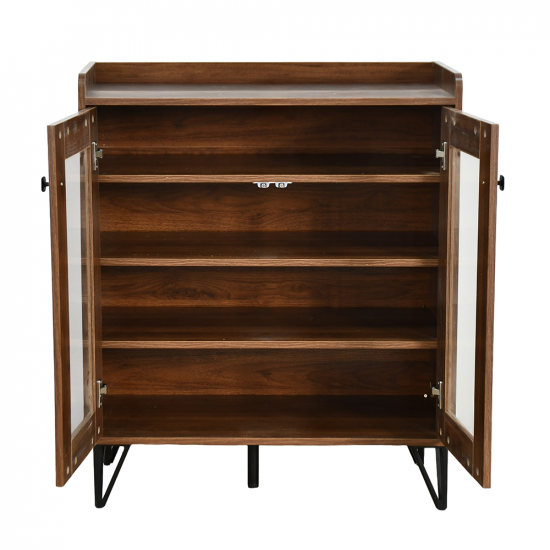 دولاب بوفية صالة خشبي بني 80 سم دولاب بوفية صالة خشبي بني 80 سم