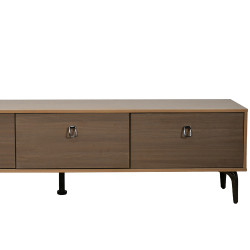 وحدة تلفاز مودرن خشب بني 160 سم وحدة تلفاز مودرن خشب بني 160 سم