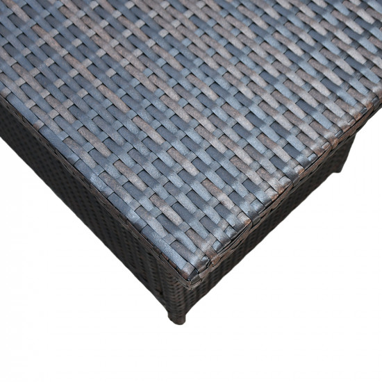 جلسة خارجية 6 مقاعد بطاولات مع تخزين رمادي جلسة خارجية 6 مقاعد بطاولات مع تخزين رمادي