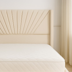 سرير خشبي بتنجيد مخملي عصري 180×200سم سرير خشبي بتنجيد مخملي عصري 180×200سم