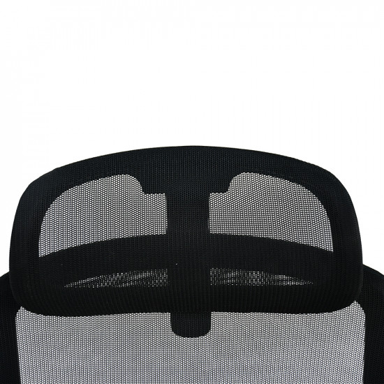 كرسي مكتب دوار قابل للتعديل أسود