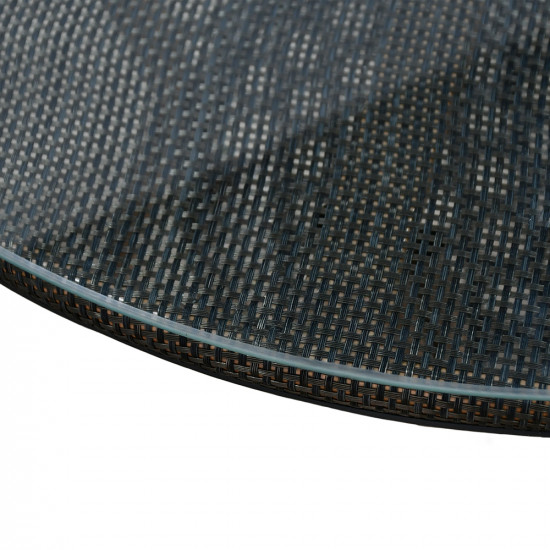 جلسة خارجية 4 مقاعد و طاولة بسطح زجاجي