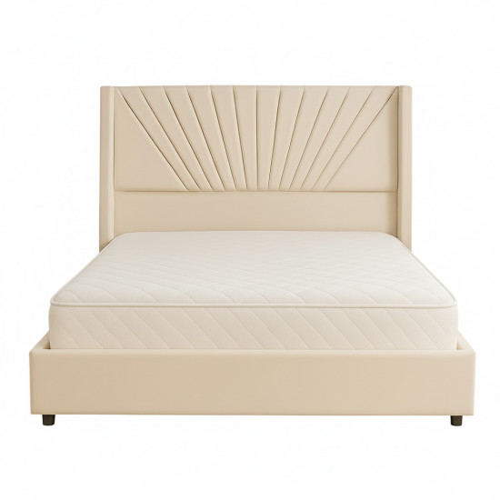 سرير خشبي بتنجيد مخملي عصري 180×200سم