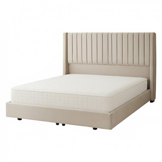 سرير خشبي بتنجيد مخملي عصري 180×200سم