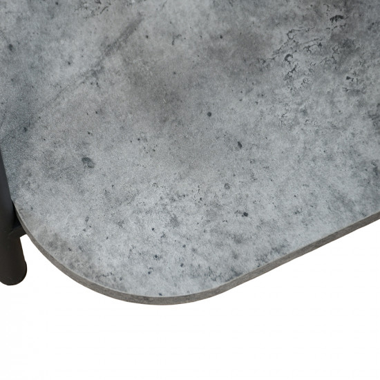 طقم طاولات خدمة 5 قطع 2 دور سطح زجاجي