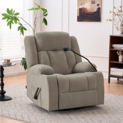 كرسي استرخاء هزاز دوار قماش كوفي