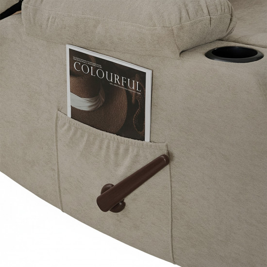 كرسي استرخاء هزاز دوار قماش كوفي كرسي استرخاء هزاز دوار قماش كوفي