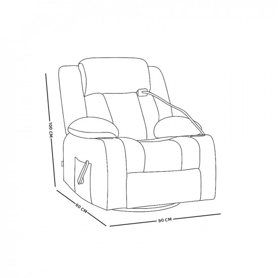 كرسي استرخاء هزاز دوار قماش كوفي كرسي استرخاء هزاز دوار قماش كوفي