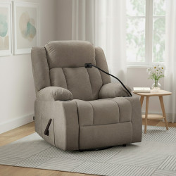 كرسي استرخاء هزاز دوار قماش كوفي