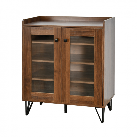 دولاب بوفية صالة خشبي بني 80 سم دولاب بوفية صالة خشبي بني 80 سم