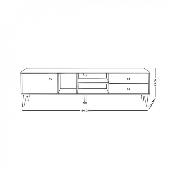 وحدة تلفاز مودرن خشب 160 سم وحدة تلفاز مودرن خشب 160 سم
