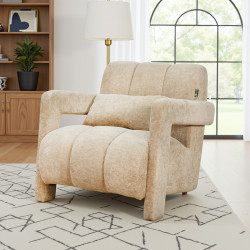 كرسي مفرد فخم مودرن مخمل كافيه