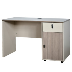 مكتب خشبي مودرن مع خزانة 120سم