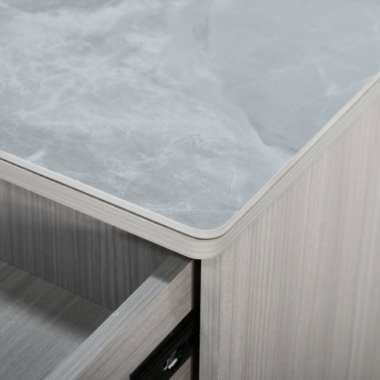 دولاب متعدد الاستخدام خشبي بسطح سيراميك 80 سم دولاب متعدد الاستخدام خشبي بسطح سيراميك 80 سم