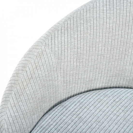 كرسي استرخاء دوار قماشي فاخر رمادي فاتح كرسي استرخاء دوار قماشي فاخر رمادي فاتح