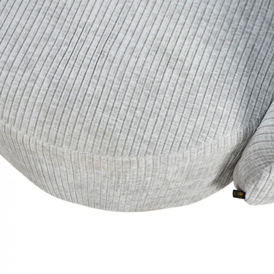 كرسي استرخاء دوار قماشي فاخر رمادي فاتح كرسي استرخاء دوار قماشي فاخر رمادي فاتح