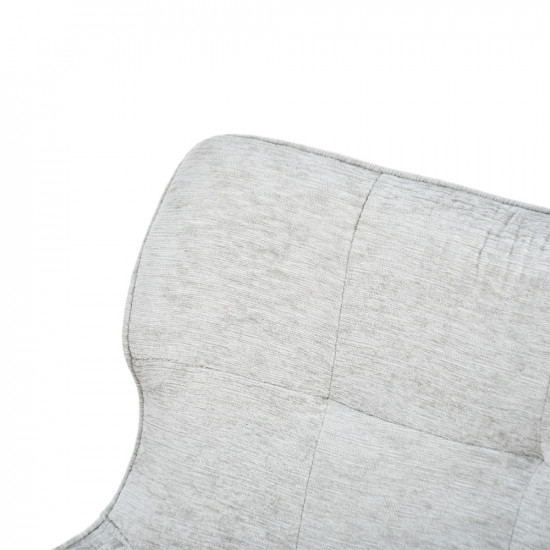 كرسي مفرد قماشي بقاعدة معدنية رمادي كرسي مفرد قماشي بقاعدة معدنية رمادي