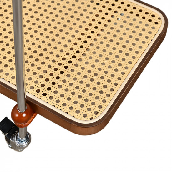 عربة تقديم 2 دور مودرن بسطح زجاجي