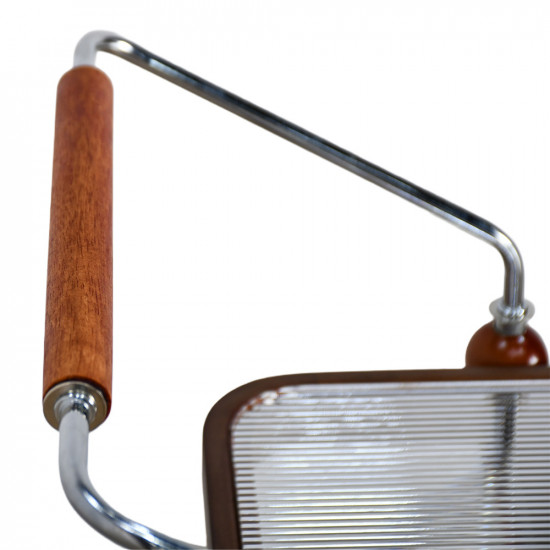 عربة تقديم 2 دور مودرن بسطح زجاجي