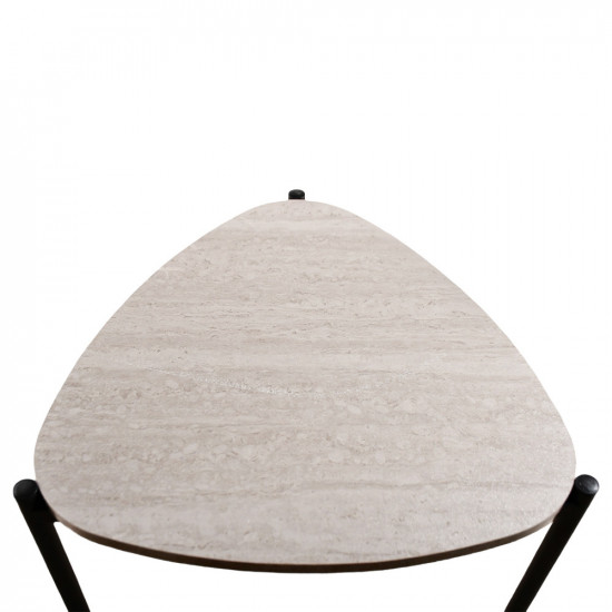 طقم طاولات خدمة 3 قطع خشب بأرجل معدنية طقم طاولات خدمة 3 قطع خشب بأرجل معدنية