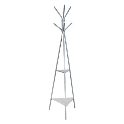 علاقة ملابس معدن برفوف خشبية مودرن