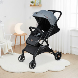 عربة أطفال قابلة للطي قماش بهيكل معدني