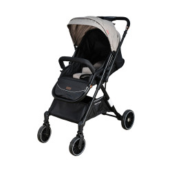 عربة أطفال قابلة للطي قماش بهيكل معدني