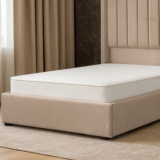 سرير خشبي بتنجيد مخملي عصري 120×200سم