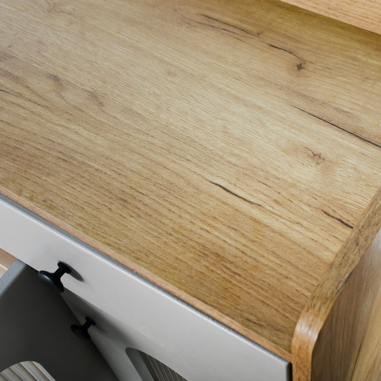 دولاب بوفيه خشب بأبواب زجاجية 100 سم دولاب بوفيه خشب بأبواب زجاجية 100 سم