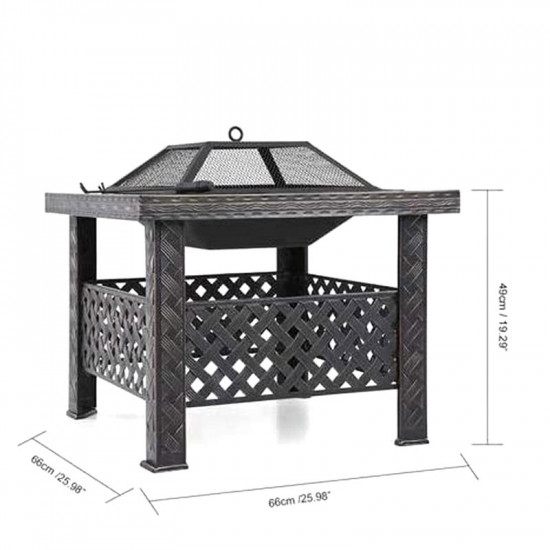 منقل فحم مربع منقل فحم مربع