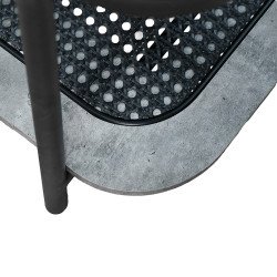 طقم طاولات خدمة 5 قطع 2 دور سطح زجاجي