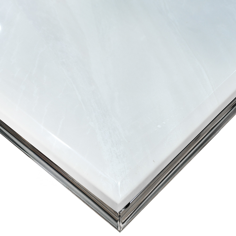 طاولة طعام فاخرة رخام بأرجل معدنية