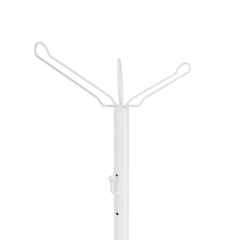 علاقة ملابس معدنية بيضاء