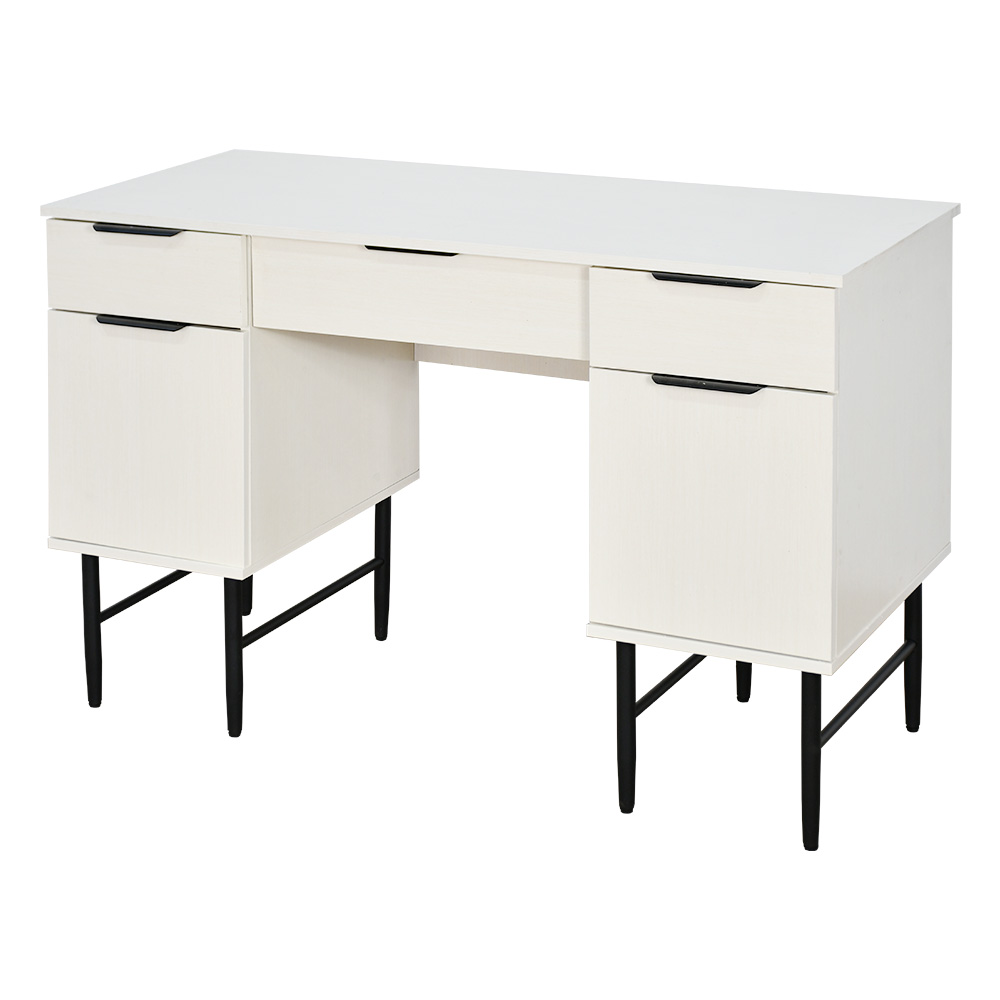 طاولة زينة خشبية مع تخزين