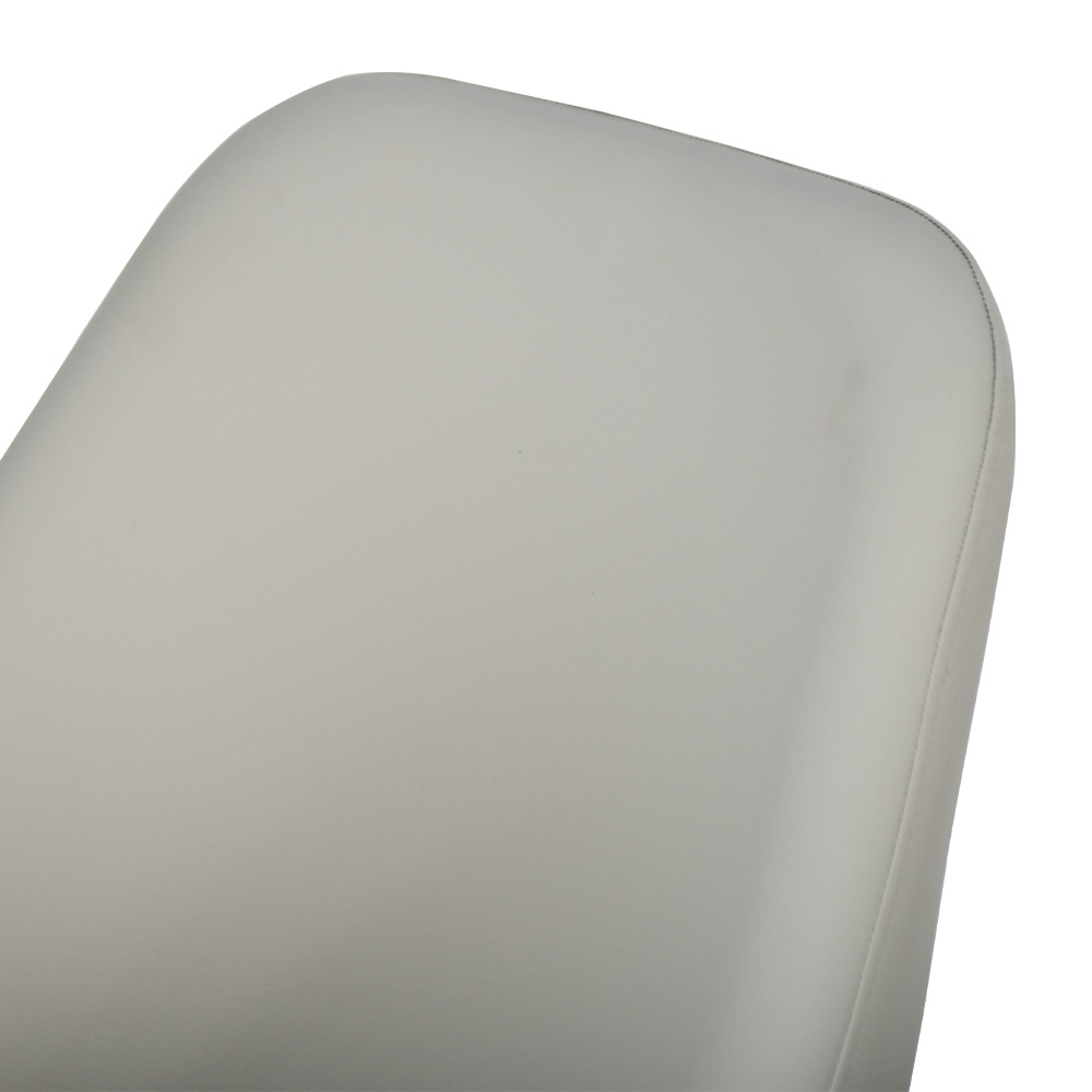 كرسي مفرد جلد رمادي غامق