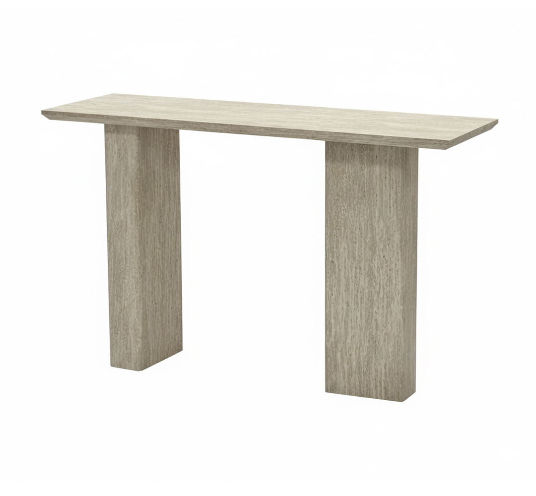 مدخل استقبال خشبي رمادي