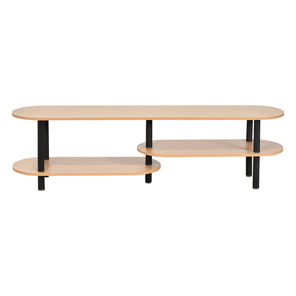 وحدة تلفاز مودرن خشب بهيكل معدني