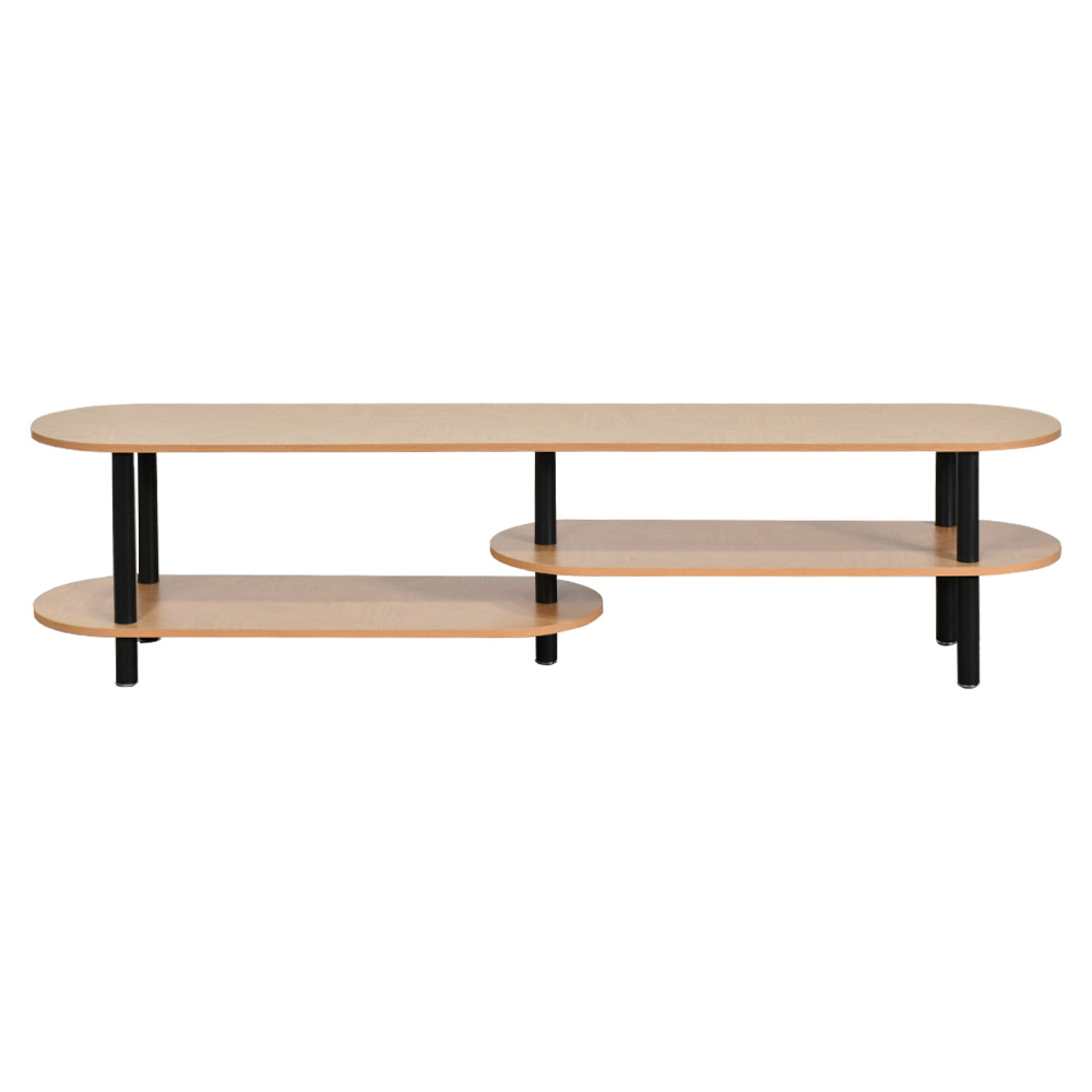 وحدة تلفاز مودرن خشب بهيكل معدني