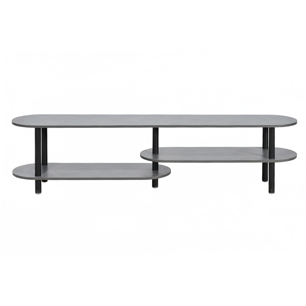 وحدة تلفاز مودرن خشب بهيكل معدني