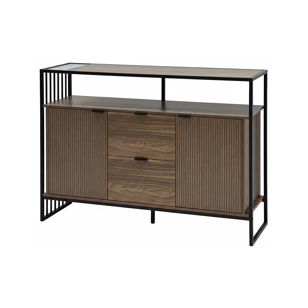 دولاب بوفيه صالة خشبي بني